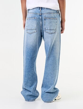 Wijde denim jeans met 5 zakken
