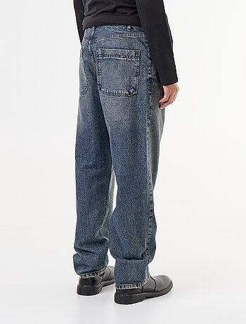 Wijde denim met 5 zakken
