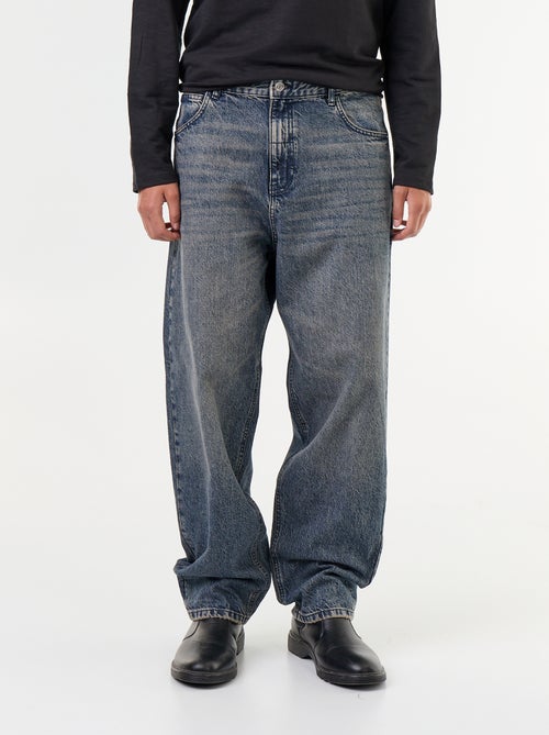 Wijde denim met 5 zakken - Kiabi Wijde denim met 5 zakken - Kiabi
