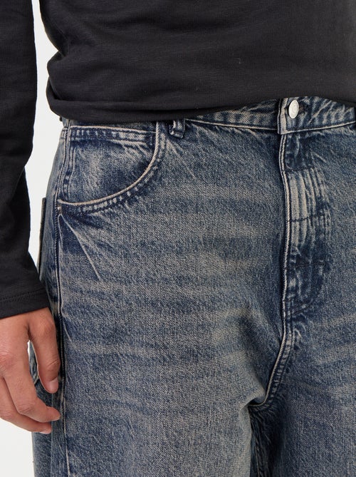 Wijde denim met 5 zakken - Kiabi Wijde denim met 5 zakken - Kiabi