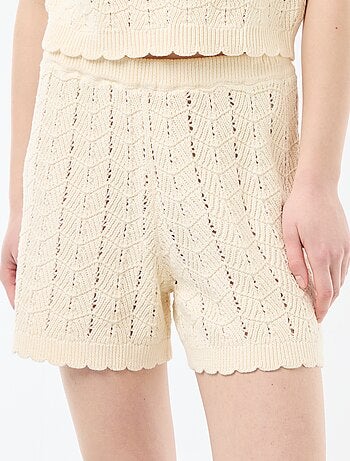 Wijde gehaakte short