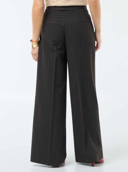 Wijde, gestreepte broek - Kiabi