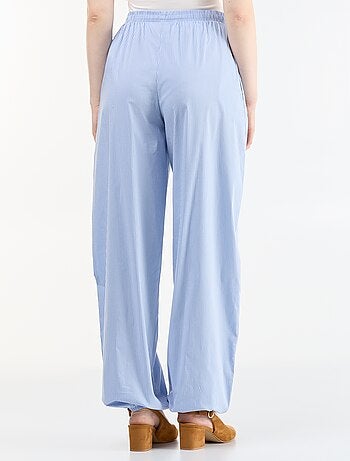 Wijde gestreepte broek met ballonpasvorm