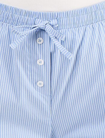 Wijde gestreepte broek met ballonpasvorm