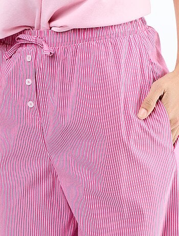 Wijde gestreepte broek met ballonpasvorm