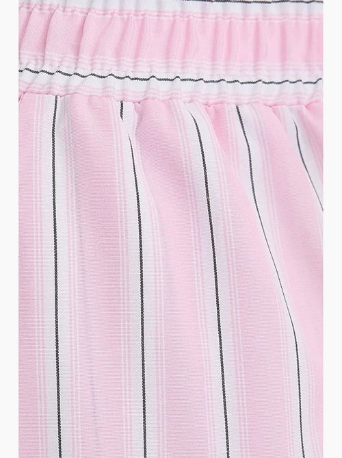 Wijde gestreepte broek met elastische taille hiccup - Kiabi Wijde gestreepte broek met elastische taille hiccup - Kiabi