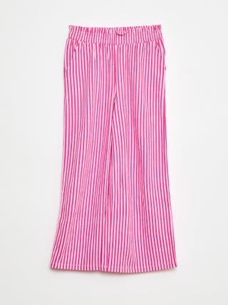 Wijde, gestreepte broek