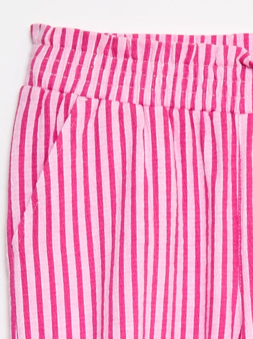 Wijde, gestreepte broek - Kiabi