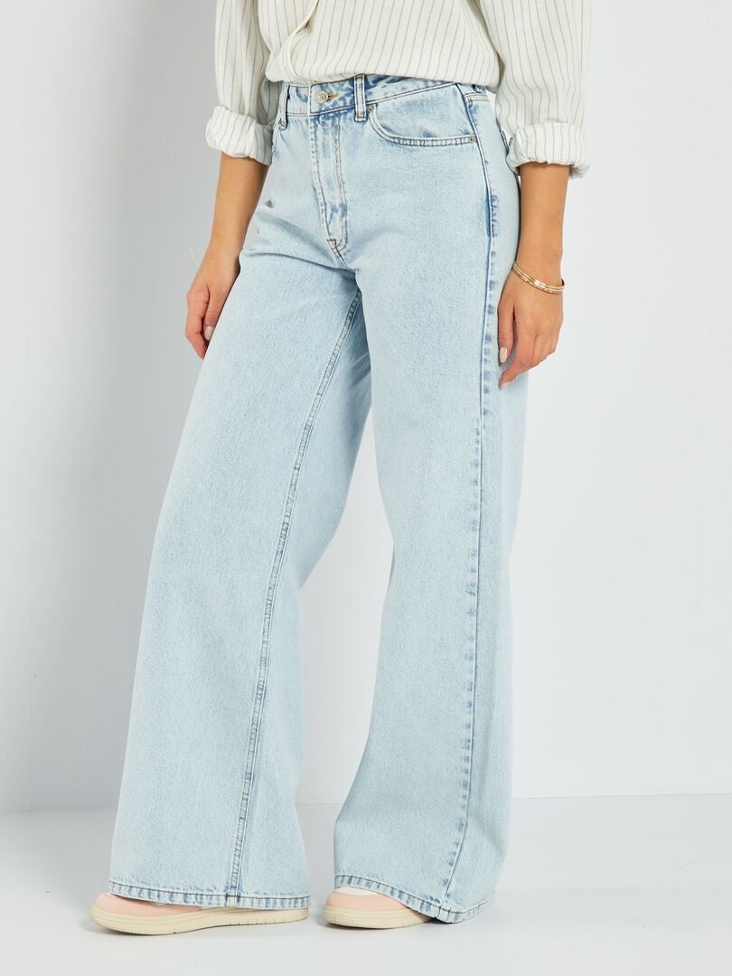 Wijde jeans BLAUW - Kiabi