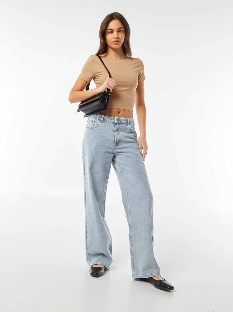 Wijde jeans BLAUW - Kiabi