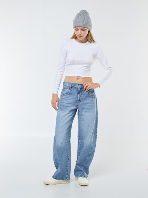 Wijde jeans in bollend model - Kiabi