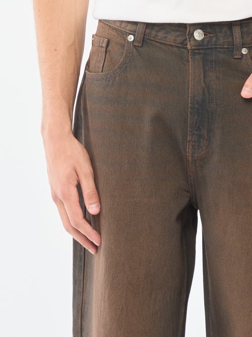 Wijde jeans met 5 zakken | baggymodel - Kiabi