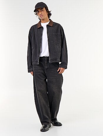 Wijde jeans met 5 zakken