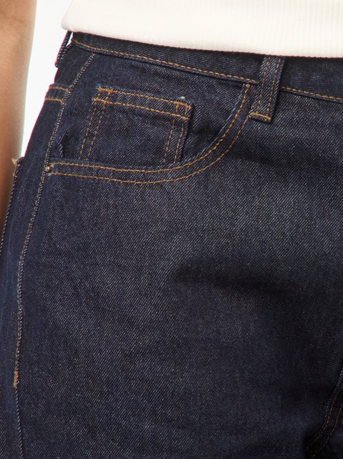 Wijde jeans met hoge taille en 5 zakken - Kiabi