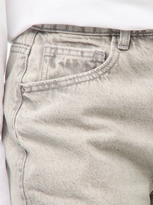 Wijde jeans met hoge taille en 5 zakken - Kiabi