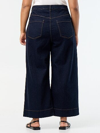 Wijde jeans met opgestikte zakken