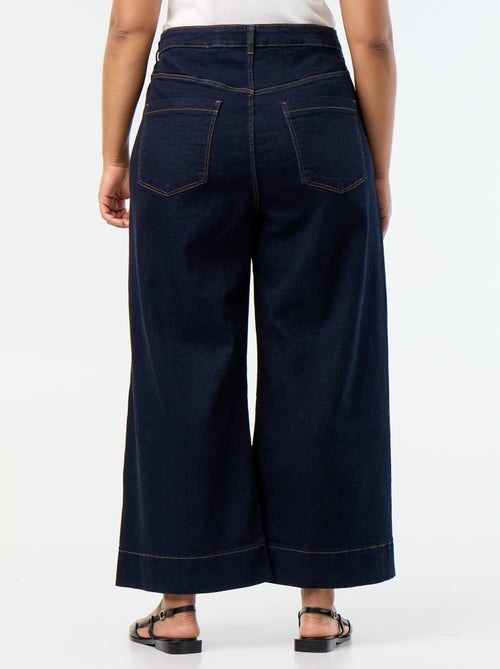 Wijde jeans met opgestikte zakken - Kiabi