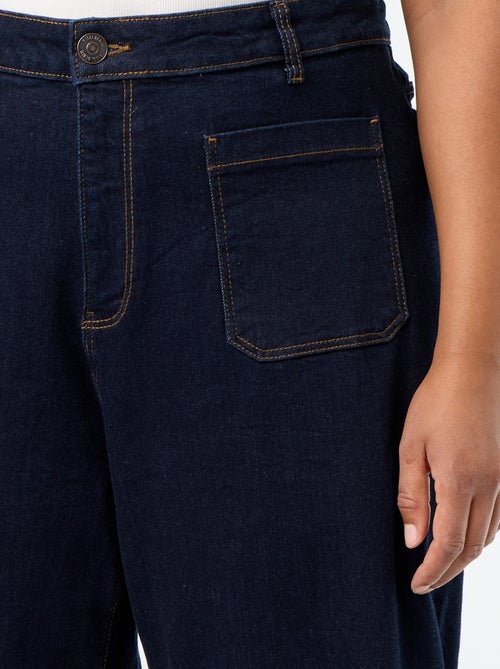 Wijde jeans met opgestikte zakken - Kiabi