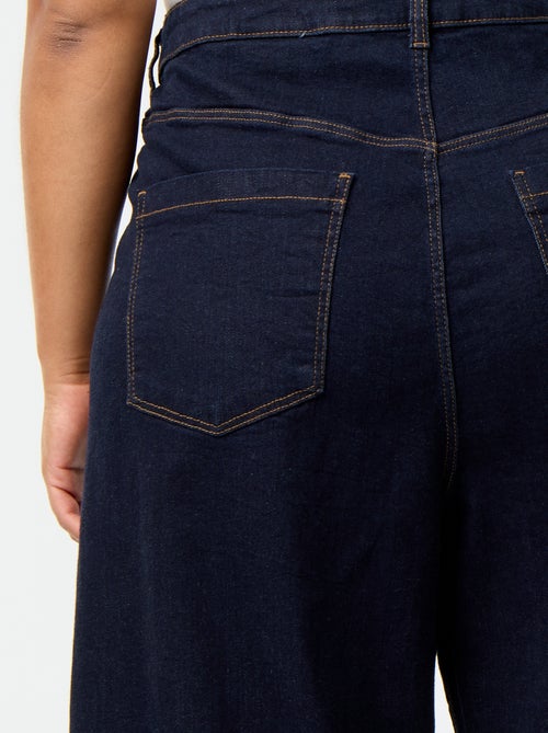 Wijde jeans met opgestikte zakken - Kiabi