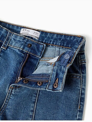 Wijde jeans met rafelige zomen