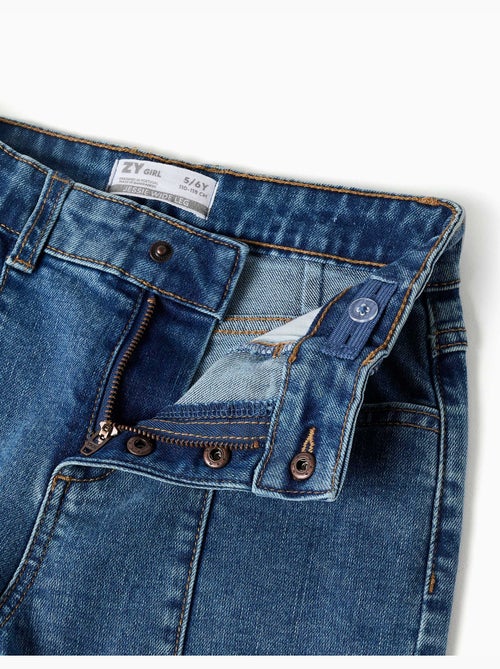Wijde jeans met rafelige zomen - Kiabi Wijde jeans met rafelige zomen - Kiabi