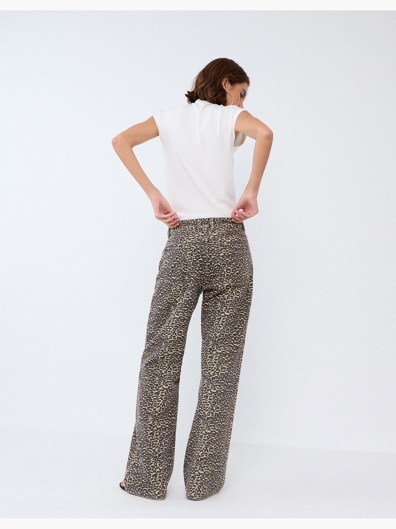 Wijde jeans, mo fashion Beige - Kiabi