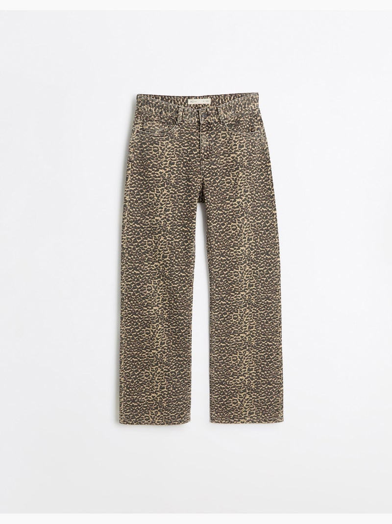 Wijde jeans, mo fashion Beige - Kiabi