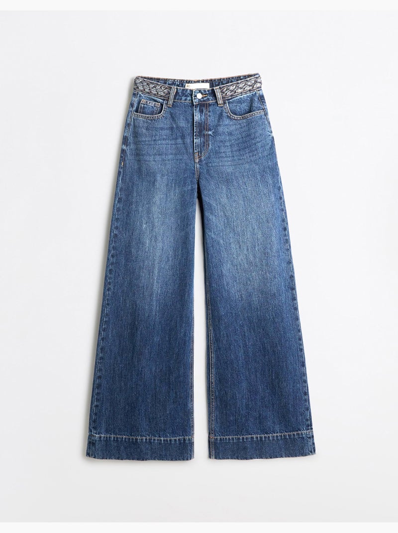Wijde jeans, mo fashion Blauw - Kiabi