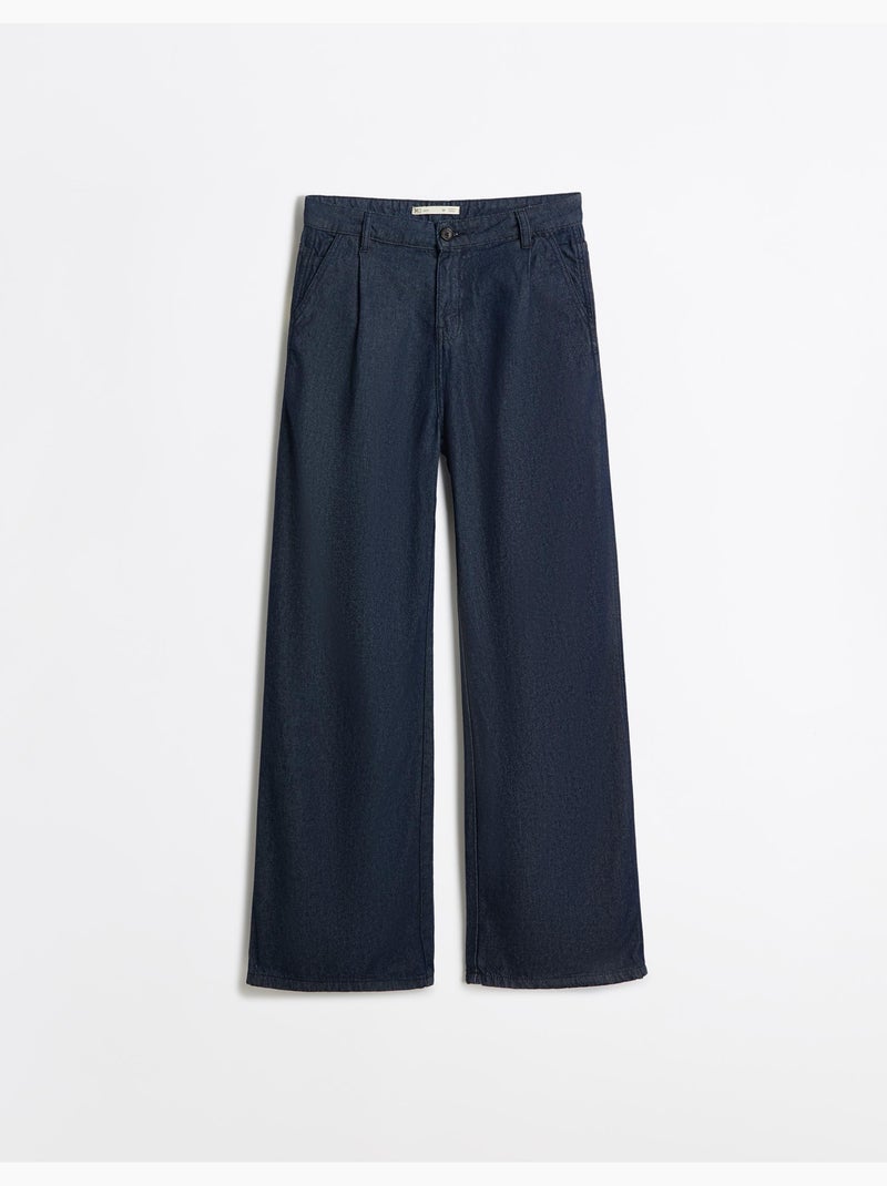 Wijde jeans, mo fashion Blauw - Kiabi