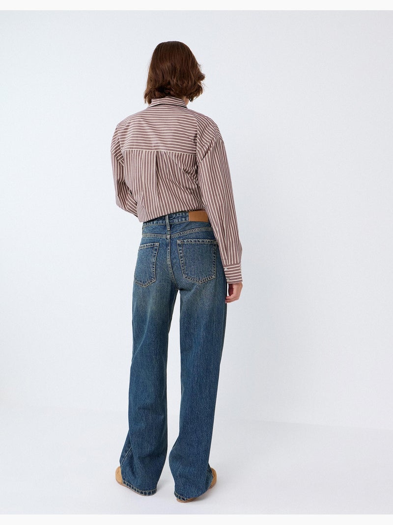 Wijde jeans, mo fashion Blauw - Kiabi