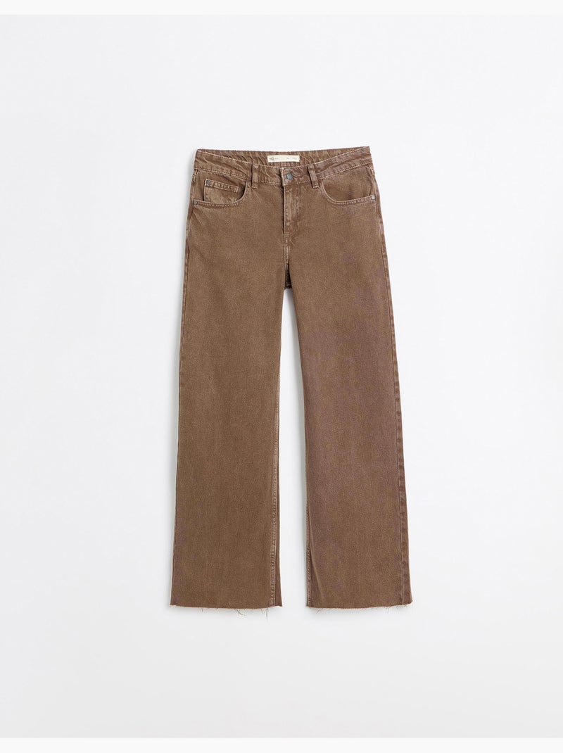 Wijde jeans, mo fashion Bruin - Kiabi