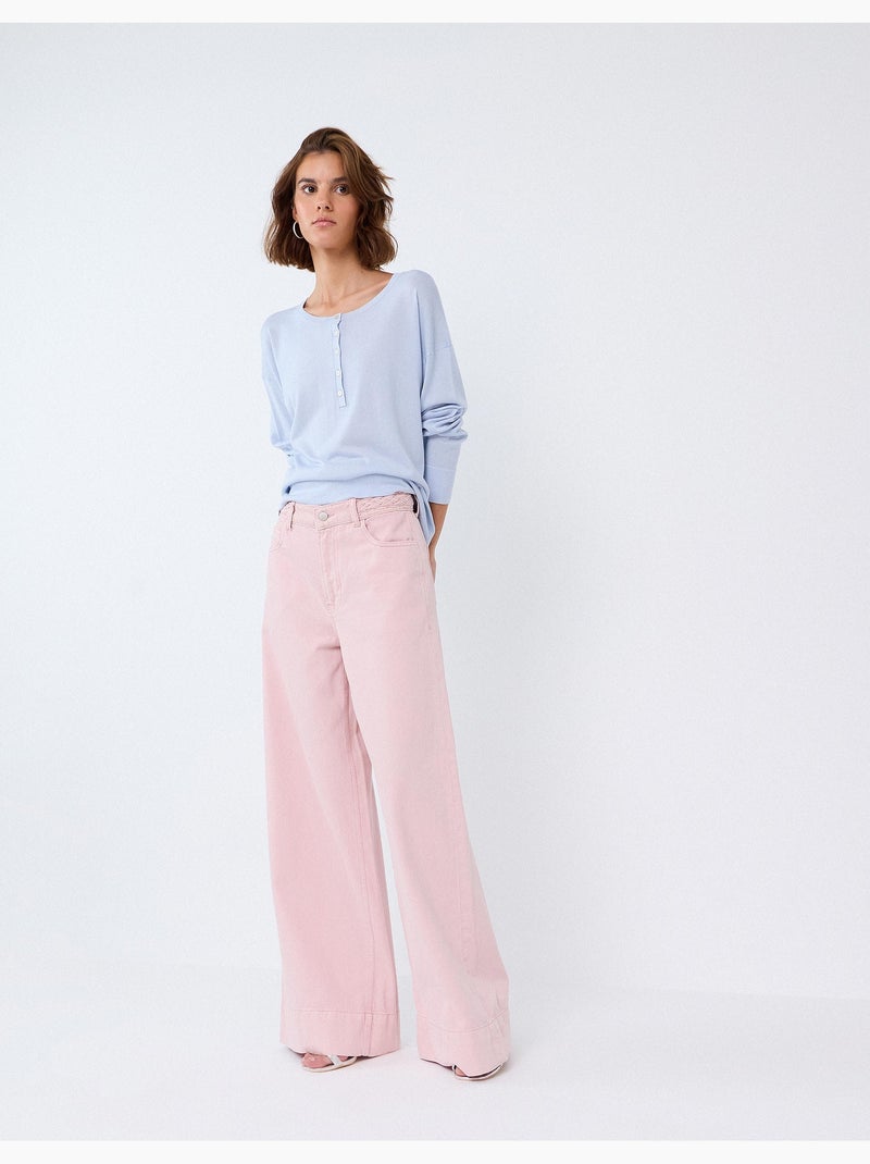 Wijde jeans, mo fashion Roze - Kiabi