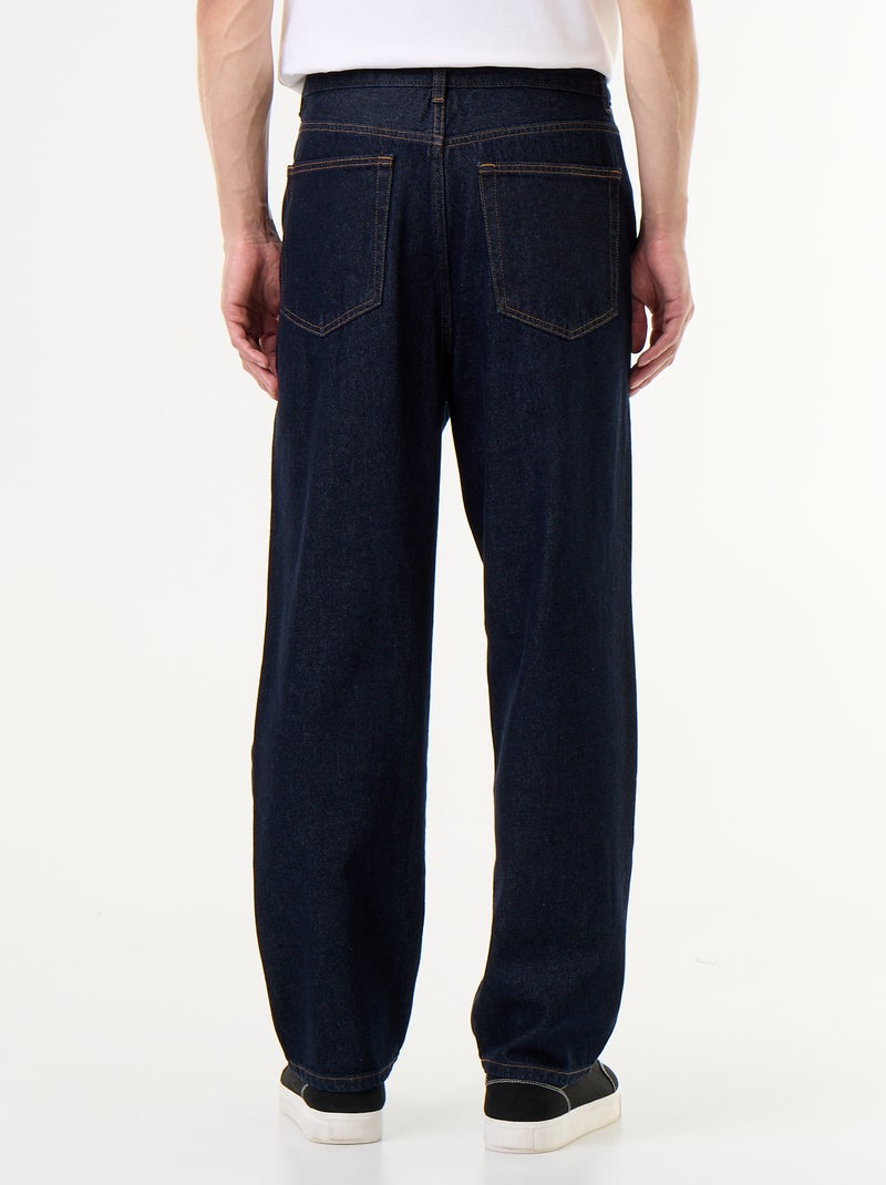 Wijde jeans / relaxed fit jeans Blauw - Kiabi