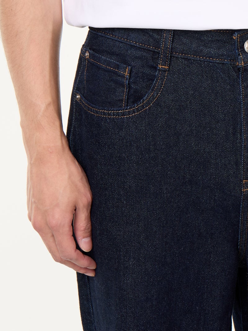 Wijde jeans / relaxed fit jeans Blauw - Kiabi