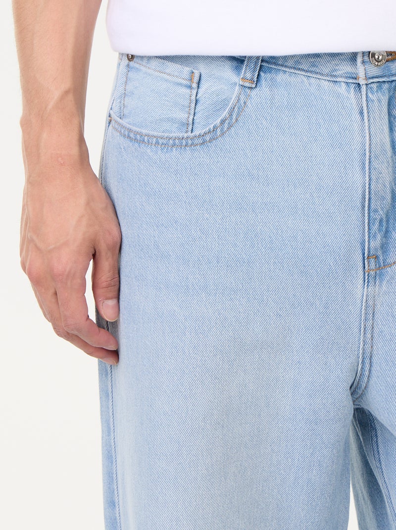 Wijde jeans / relaxed fit jeans Blauw - Kiabi
