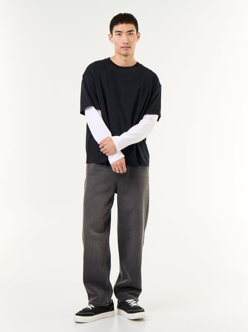 Wijde jeans / relaxed fit jeans - Kiabi Wijde jeans / relaxed fit jeans - Kiabi