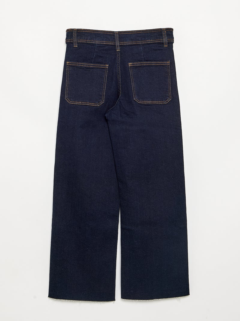 Wijde jeans / wide-leg Blauw - Kiabi
