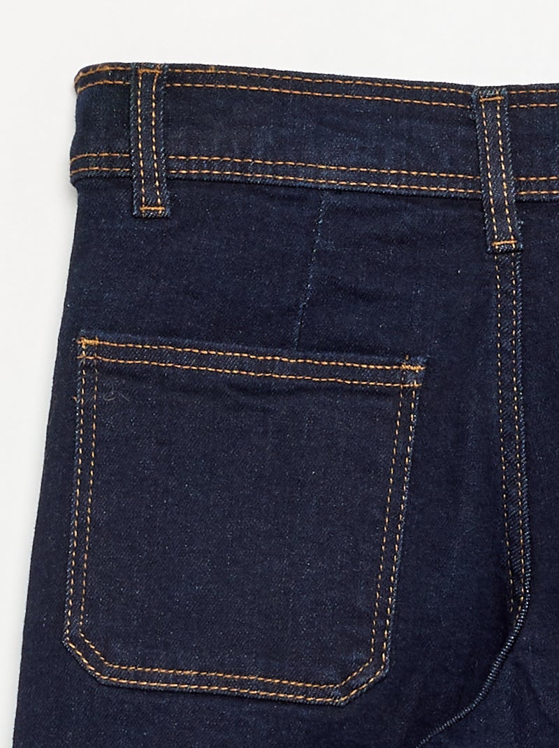 Wijde jeans / wide-leg Blauw - Kiabi