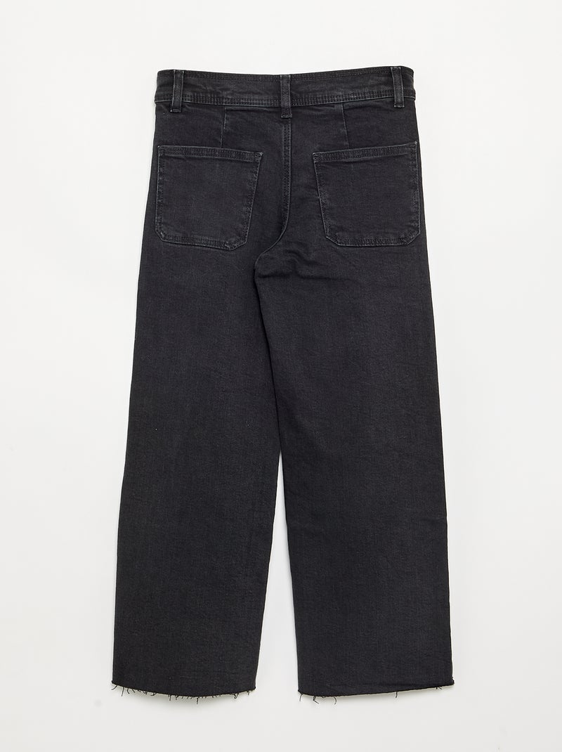 Wijde jeans / wide-leg Zwart - Kiabi