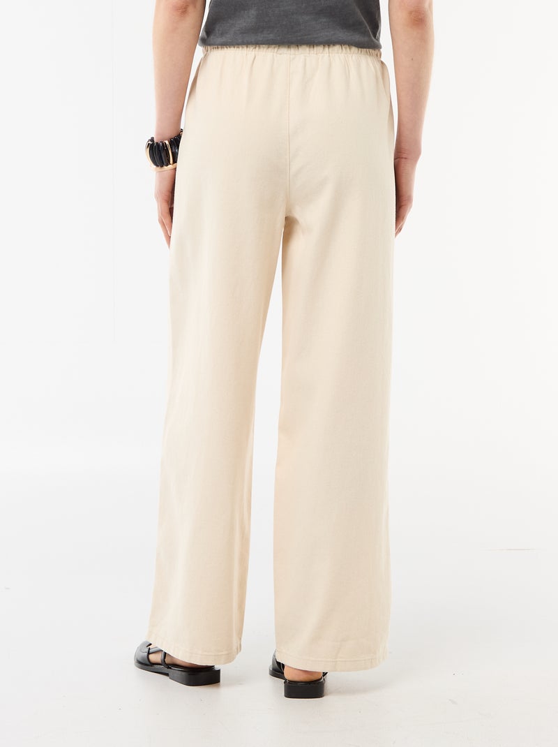 Wijde jeans Wit - Kiabi