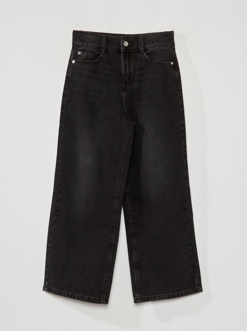 Wijde jeans ZWART - Kiabi