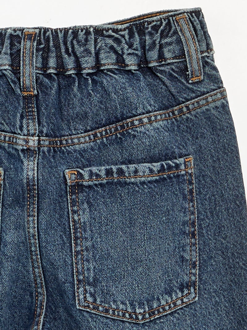 Wijde jeansbroek Blauw - Kiabi