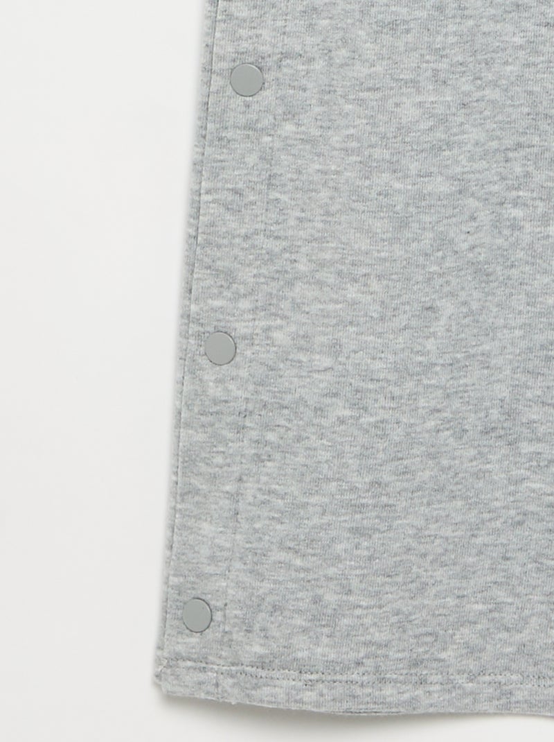 Wijde joggingbroek - collectie met aantrekgemak Grijs - Kiabi