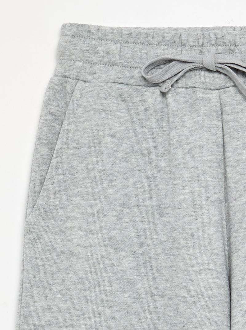 Wijde joggingbroek - collectie met aantrekgemak Grijs - Kiabi