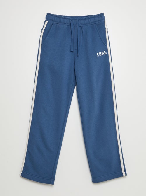Wijde joggingbroek met contrasterende strepen - Kiabi