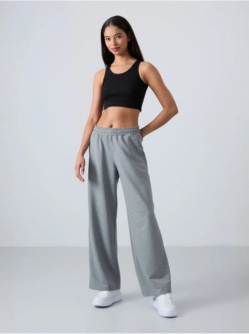 Wijde joggingbroek met hoge taille tommy - Kiabi Wijde joggingbroek met hoge taille tommy - Kiabi