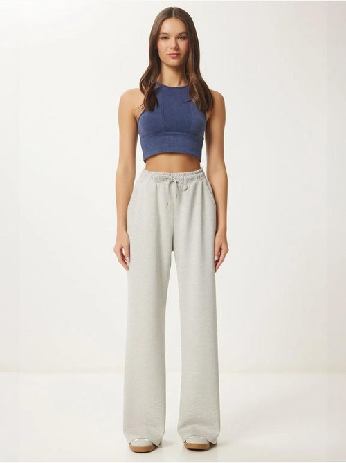 Wijde joggingbroek met trekkoordtaille istanbul - Kiabi