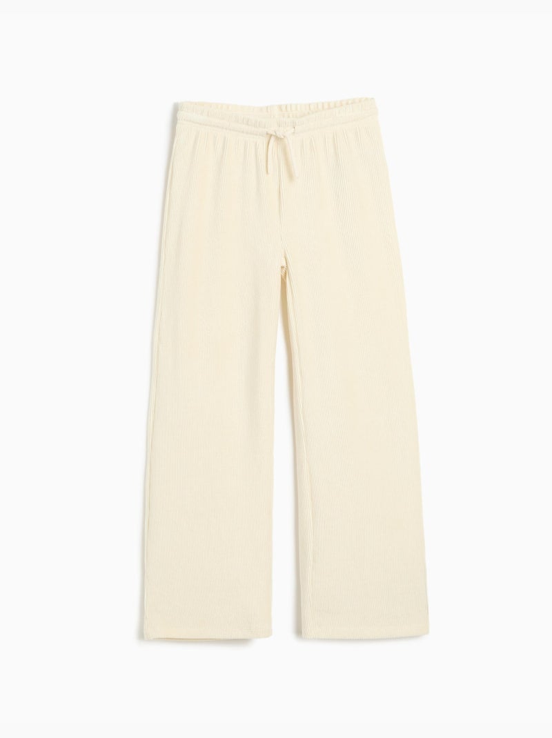 Wijde mesh-broek, mo fashion Beige - Kiabi