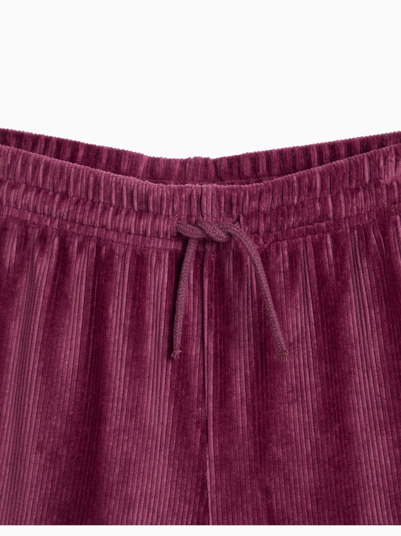 Wijde mesh-broek, mo fashion Paars - Kiabi