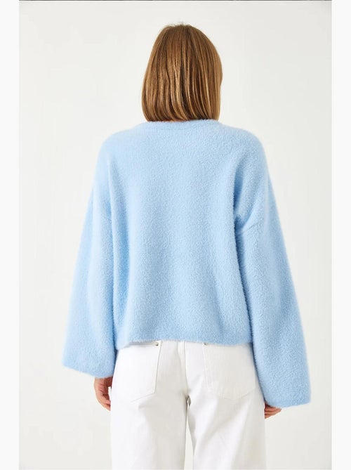 Wijde mouw fuzzy oversized zachte trui lucci - Kiabi